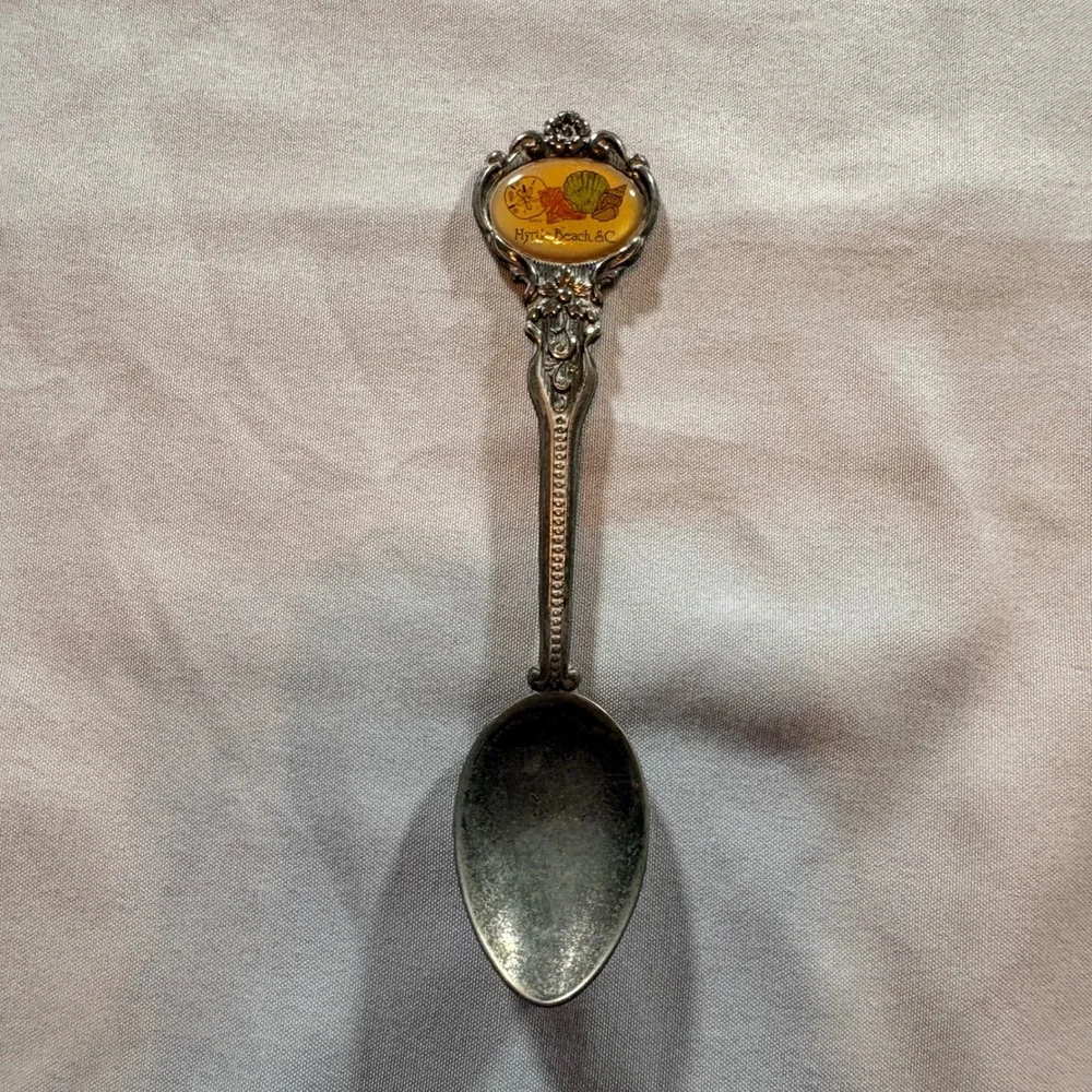 Celest Myrtle Beach SC Souvenir Spoon Silver Plated Vintage Australia 4.5 Inch